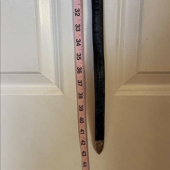 Vintage Western Wage Al Beres USA silver overlay leather belt - Picture 6 of 12